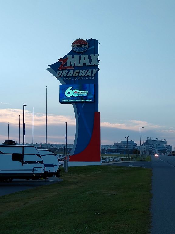 One of several racing venues, near Charlotte Motor Speedway.
